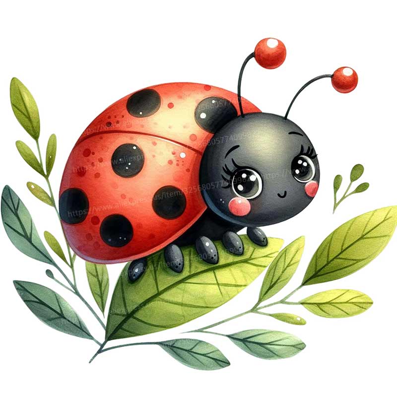 Cute Ladybug Cartoon Car Sticker Waterproof Styling Automobiles Motorcycle Exterior Accessories Vinyl Decals Y209