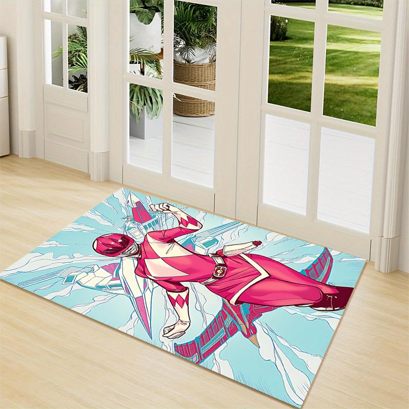 1Pc Power Rangers Galactic Heroes Carpet Rug Customizable Soft Washable Antislip Home Living Room Sofa Mats Personalized Rug 0917260