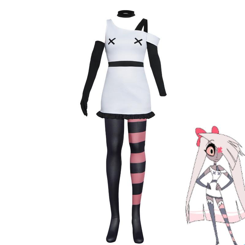 Vaggie Hell's Hotel Cosplay Costume For Women Soft Nini Fabric Evil Boss Vaggie
