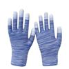 6pairs Coated Finger Anti-Static Gloves Antiskid Dust-Free ESD Safety Gloves Electronic Working Protection Gloves