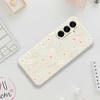 For Samsung Galaxy A17 5G Case Small Flower Branches Pattern Printing Straight Edge TPU Phone Back Cover
