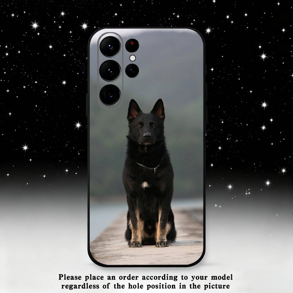 Animal German Shepherd Dogs  Phone Case For Samsung S25,S24,S21,S22,S23,S30,Ultra,S20,Plus,Fe,Lite,Note,10 Black Soft Shell Samsung S21 s305G