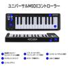 Arturia MicroLab MK3 Keyboard Controller, 25-Key, Velocity-Sensitive, High-Quality Slim Keyboard with USB-C Connection, Black