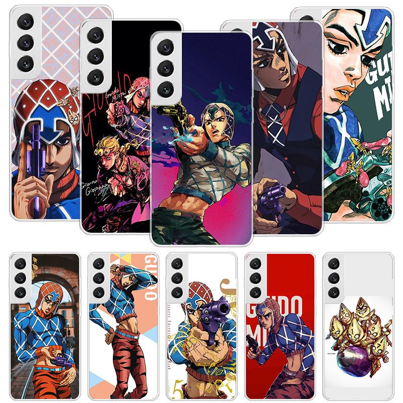 JoJo Adventure Guido Mista Phone Case For Samsung Galaxy S26 S25 Edge S24 S23 FE S22 Ultra S21 Plus S20 + Fundas Cover Coque Gal