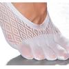 Non-Slip Five Finger Socks Mesh Grid Invisible Socks Simple Toe Seprate Socks  Low Cut