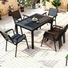 UOSU Outdoor Dining Set with Mosaic Table