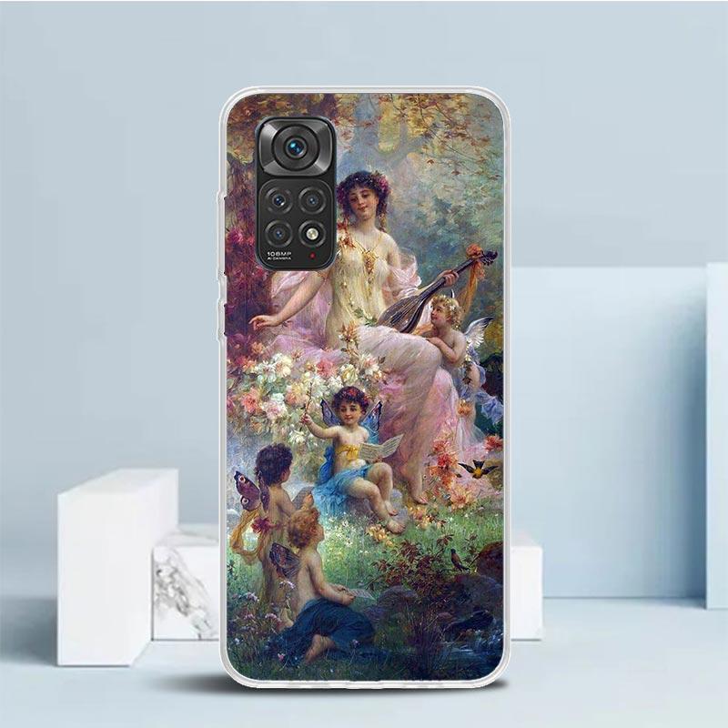 Paint Art Renaissance Phone Case For Xiaomi Redmi Note 15 14 14S 13 12S 12 Pro Plus 11S 11 11T 11E 10S 10 + Soft TPU Back Cover