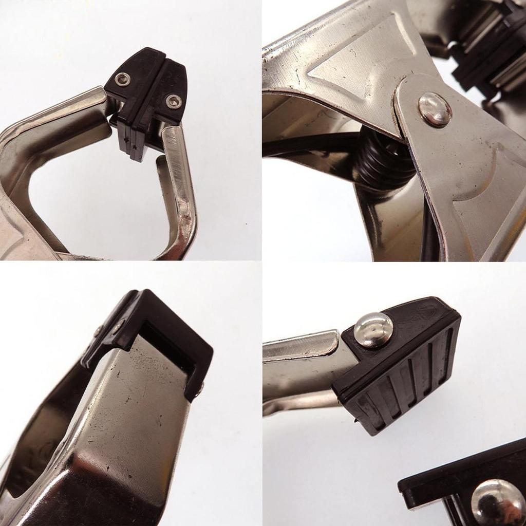 Nerezová pružinová svorka Stanová spona Ergonomická rukojeť Gripper Protiskluzová Ruka Tvaru A