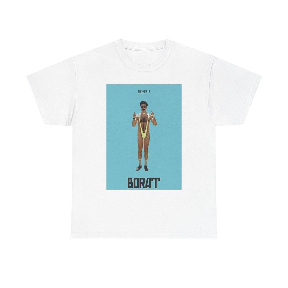 Borat Graphic T Shirt Comedy Movie Very Nice Unisex Heavy Cotton Tee Unisex T-Shirt XXL