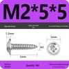 PWA Nickel-Plated Carbon Steel Self-Tapping Screws with Washer, White Zinc Cross Head, Pointed Tail, Sizes: 1.6/1.8/2/2.5