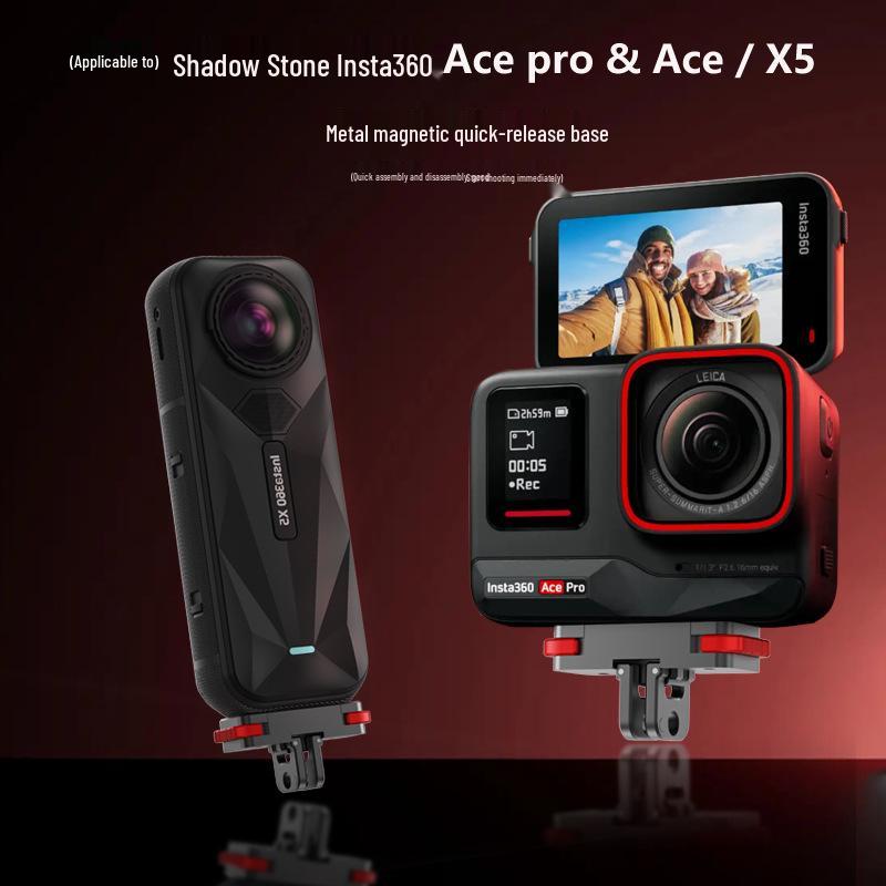 YingShi X5 Magnetic Quick Release Base Set for Panoramic Insta360 Sports Cameras