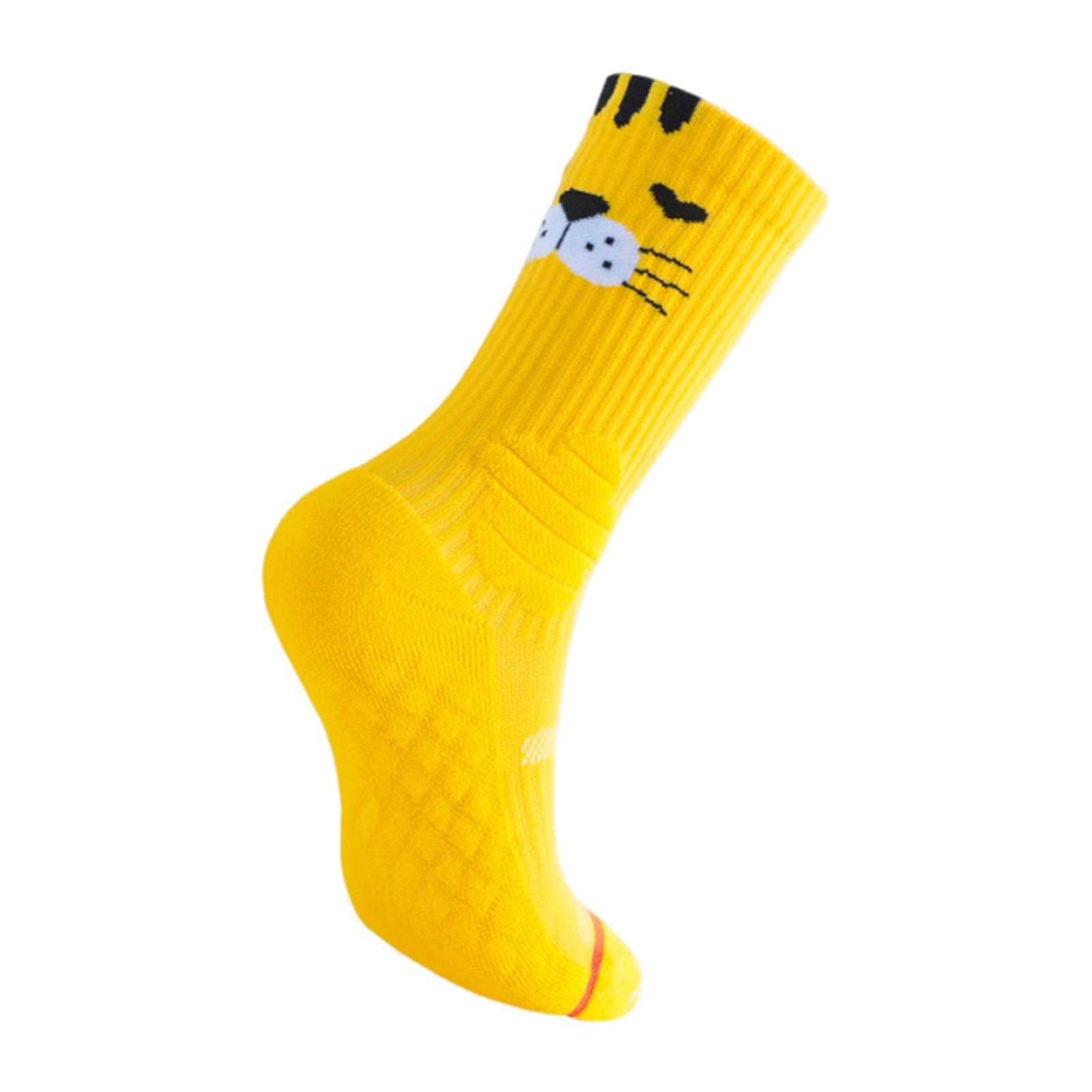 

Women s Mid-calf Cartoon Anime Multifunctional -bottom Sports Trendy Socks For Running One Size жовтий