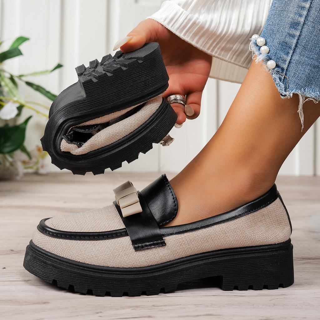 Fashion Shoes Woman Flats Oxfords Soft Slip-on Dress Summer Leather New Comfortable Slip On Grandma Fabric Rubber Spring PU Hoof Heels R