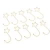120pcs Star Shaped Christmas Tree Hooks Stainless Steel Decoration Hangers for Easter Halloween Party