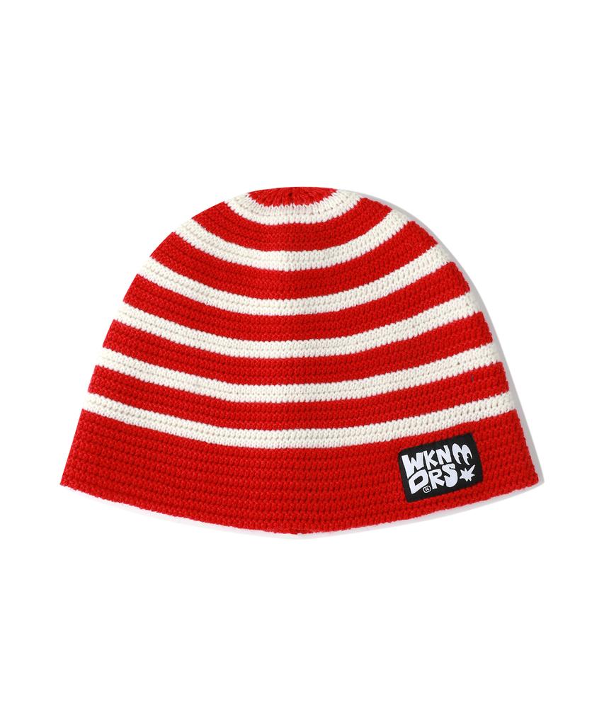 WKNDRS Striped Beanie (Red)