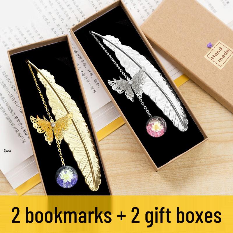 Elegant Metal Panda Bookmark Gift Box - Chinese Style for Teacher's Day, Graduation & Birthdays