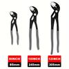 3-Piece Water Pump Pliers Set,8-inch,10-inch, and 12-inch Quick Release Groove Joint Pliers Set,CRV Steel Forged