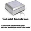 LED Touch Sensitive Crystals Atmospheres Lamp Base Featuring Dimmable Light for Jewelry Display and Home Decoration