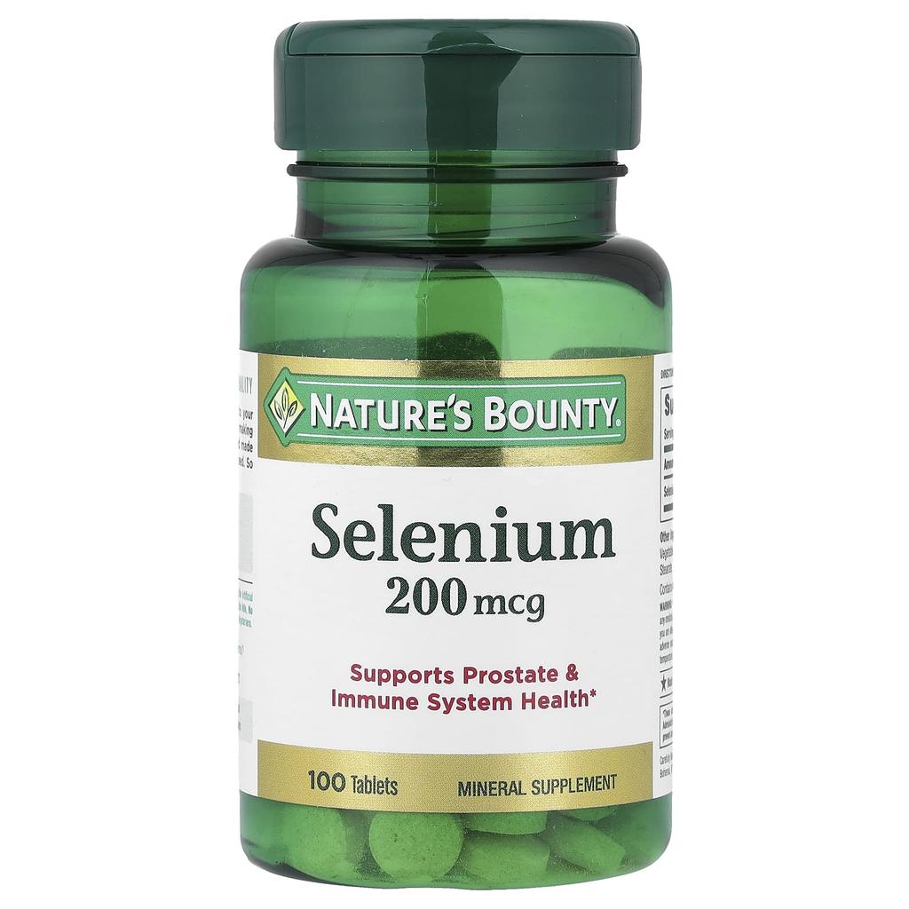 Nature's Bounty Selenium, 200 Mcg, 100 Tablets