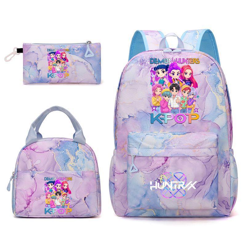 Kpopn Witch Hunter Backpack Elementary School School Style School Bag Travel Backpack Three-Piece Set