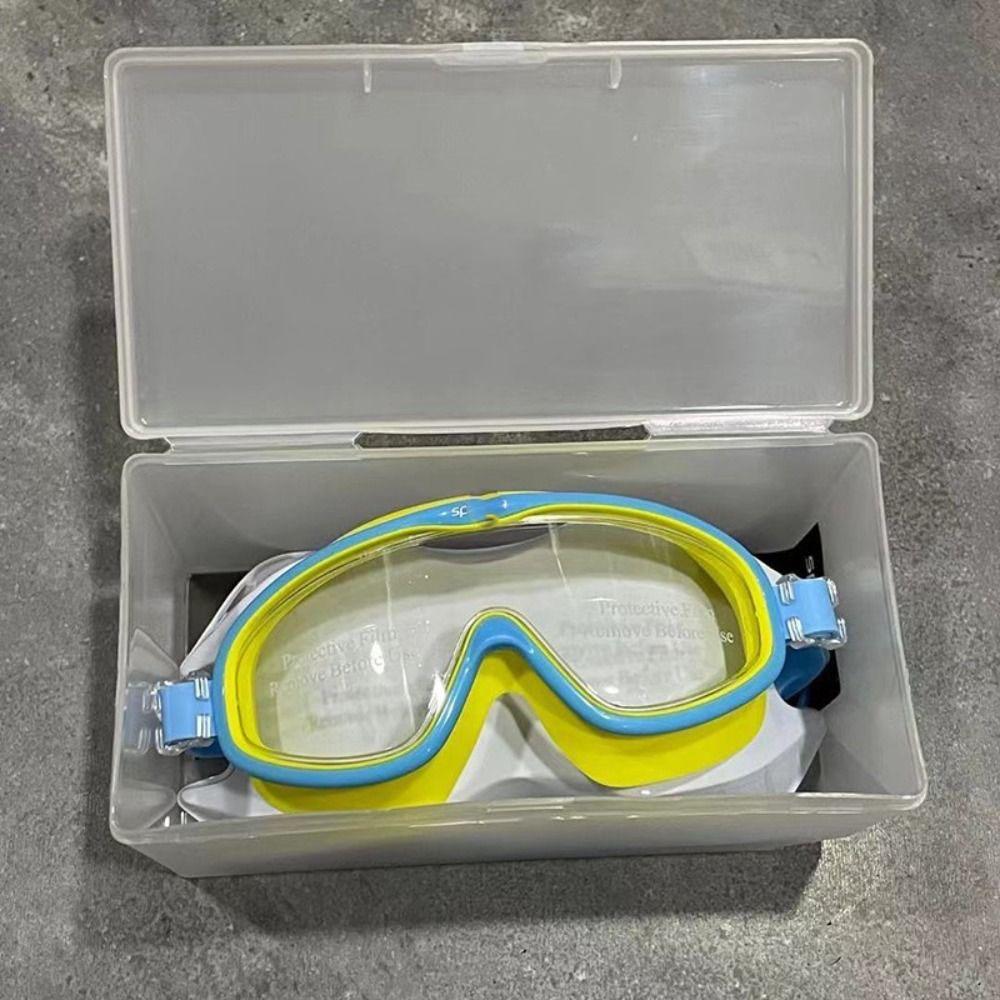 

Waterproof Diving Eyewear Large Frame Swim Training Glasses Water Racing Glasses Pool style D