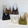 WTEMPO Four Seasons Umhängetasche mit großem Fassungsvermögen für den Arbeitsweg, einfarbige, einfache, lässige Tragetasche für Damen, Schultertasche, Unterarmtasche