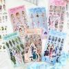 6 pcs Modern cute cartoon waterproof PET pocket sticker Creative stickers children's cute pocket sticker Scrapbooking Material