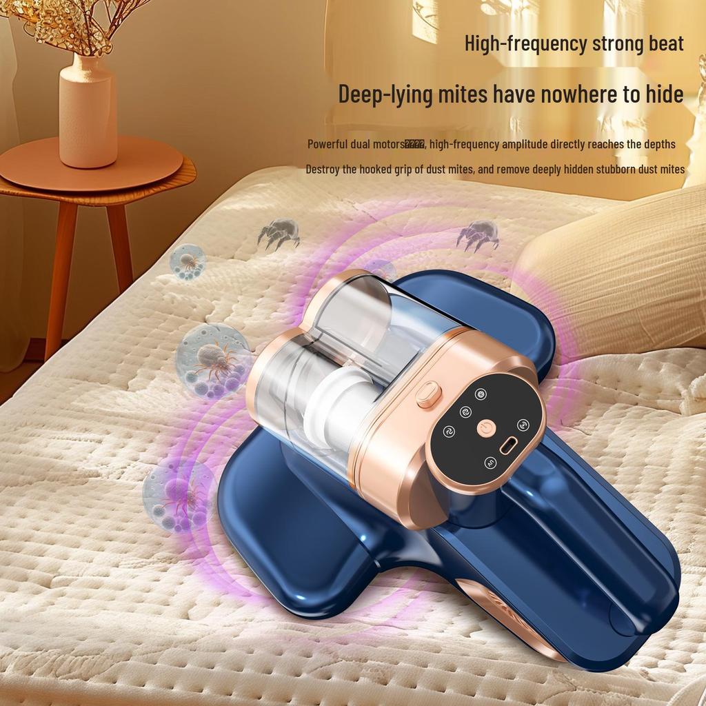 Cross-Border UV-C Mite Removal Lamp - High Suction Dust & Hair Cleaner for Household Beds