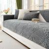 Winter Luxury Sofa Cover for Living Room Non-Slip White Thick Sofa Cushion Mat Simple Style Plush Sofa Towel Home Couch Decor