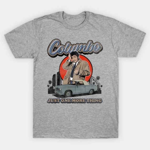 film movie birthday halloween horror 90s tv show t shirt for Columbo 3XL