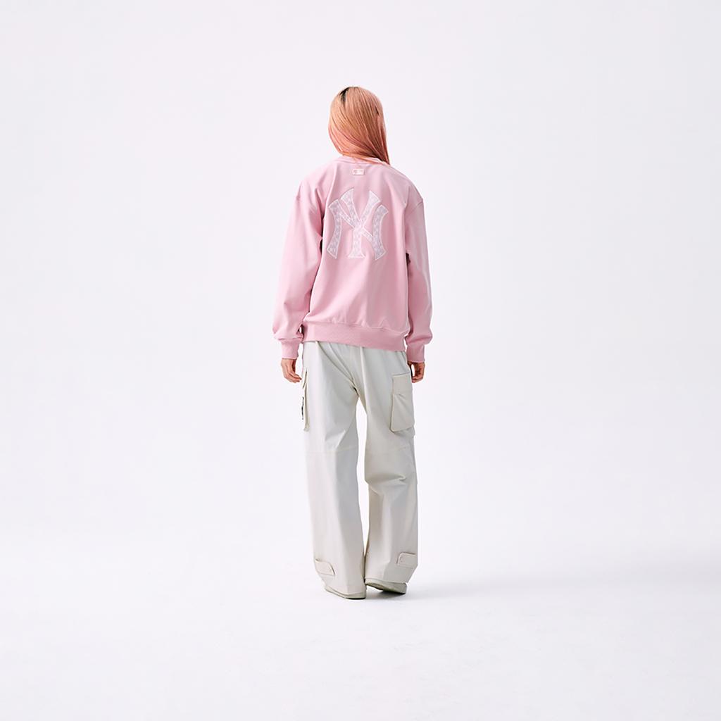 New MLB New York Yankees Cargo Pants Women's Cream White 3FWPB0151-50CRM