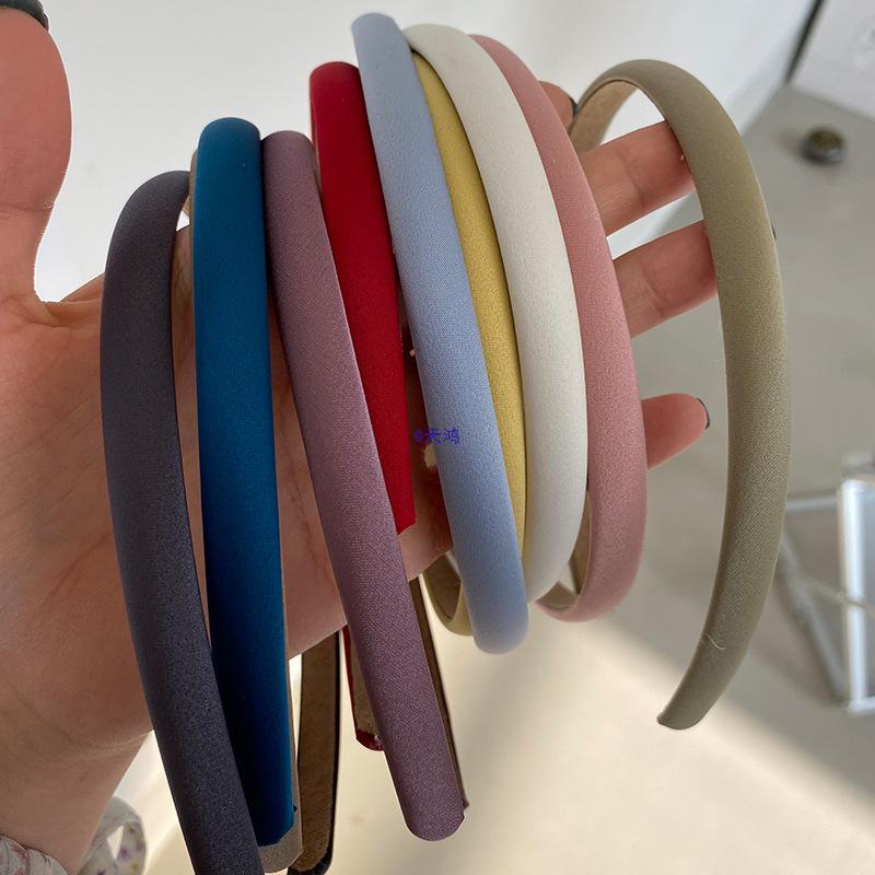 Pure White Moonlight Satin Headband - Elegant French Style for 2025