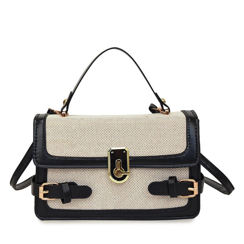Today's popular bags, women's bags, fashion locks, shoulder handbags, foreign style color matching messenger small square bags