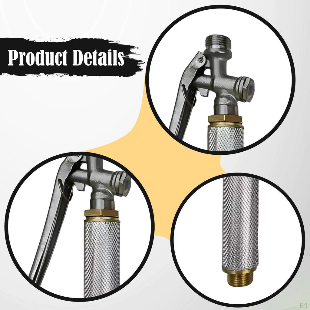 And High-pressure Sprayer Handle Made of Aluminum Alloy, 14 X 1.5 Mm Connector, Accessories for