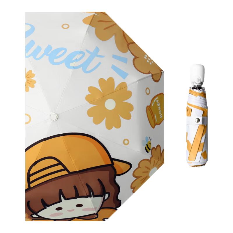 Automatic Tri-Fold UV Sun & Rain Umbrella