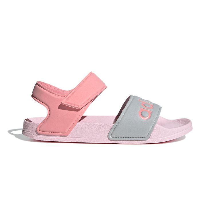 Adidas Adilette Sandals J Clear Pink Kids Sneakers Super-Pop Silver-Metallic FY8849