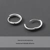 Men's Trendy 925 Plain Hoop Ear Clips & Stud Earrings
