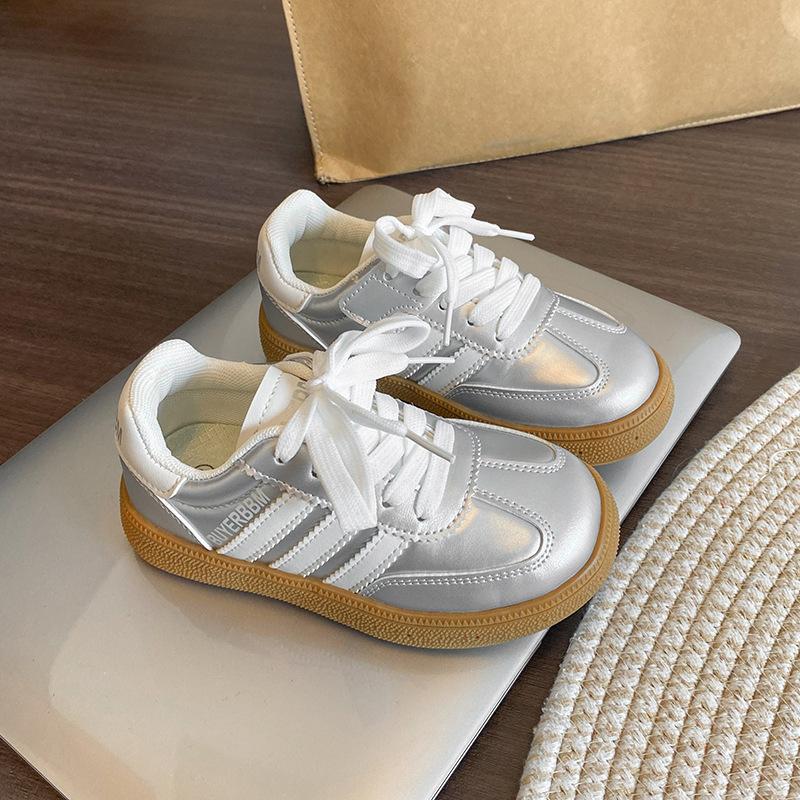 

Children s board shoes low-top 2025 spring and autumn new boys shoes girls sports shoes soft-soled casual moral training shoes single shoes 26