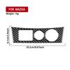 For Mazda 3 Axela 2004-2009 Carbon Fiber Central Cigarette Lighter Panel Trim Cover Car Accessories Interior Decorative Stickers