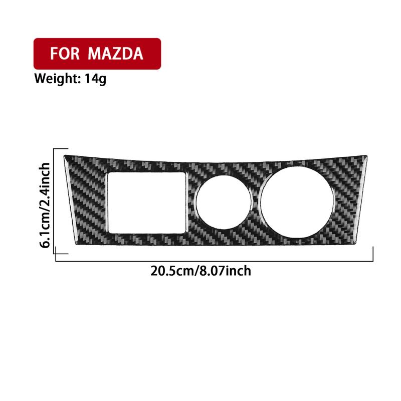 For Mazda 3 Axela 2004-2009 Carbon Fiber Central Cigarette Lighter Panel Trim Cover Car Accessories Interior Decorative Stickers