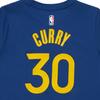 Nike T-Shirt Kids Warriors Team Curry Basketball Jersey Solid Color Printed Sports Short Sleeve American Vintage Kids tops Blue 3Z2B311F1-WARSC