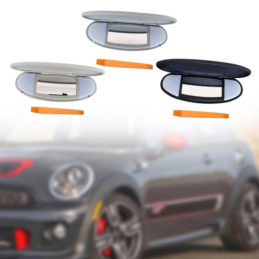 Car Sun Visor Mirror Cover Replaces High Performance 51167361833 Sunshade Mirror Cover for BMW Mini R55 R56 R60 2007-2014