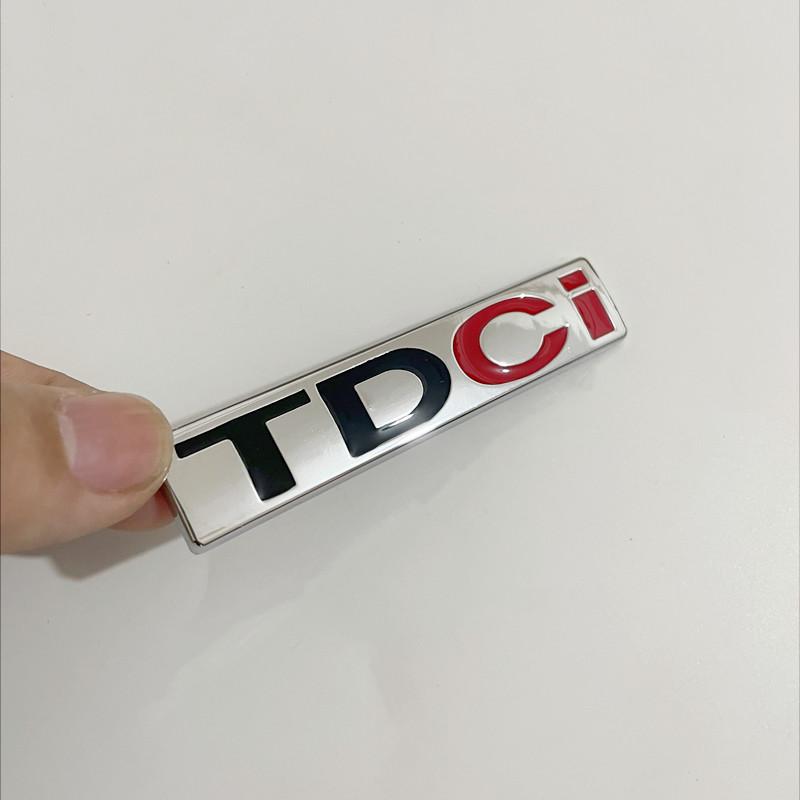 

3D Metal Logo TDCI Badge Car Front Grill Emblem Trunk Decal For Fcous Mondeo C Max Fusion Fiesta TDCI Sticker Accessories
