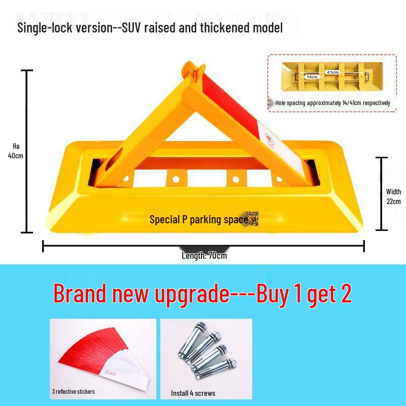 Blocator de sol triunghiular rezistent pentru locuri de parcare în garaje