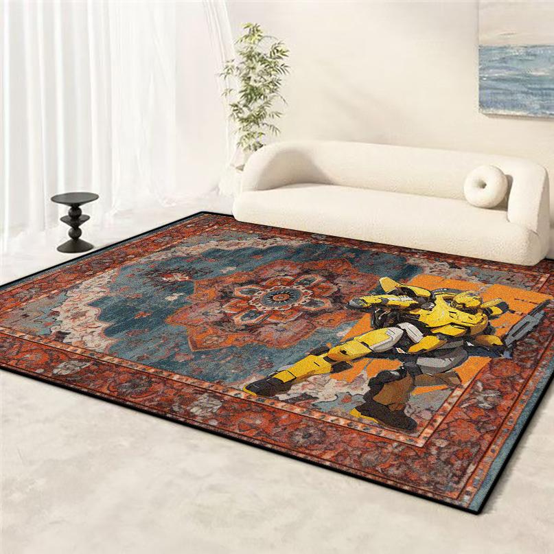 

Persian Retro Big Size Living Room Rug Cartoon Antiskid Children s Room Decoration Carpet Soft Sofa Table Mat Machine Washable 60*90cm