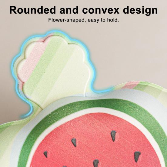 Toilet Seat with Integrated Handle Fruit Pattern Easy to Clean EVA Waterproof Thickened Surface Quick Drying Toilet Seat Pad