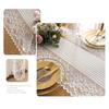 Semi-Sheer Lace Jacquard Table Runner French Romantic Rectangular Lace Tablecloth  Dining Table