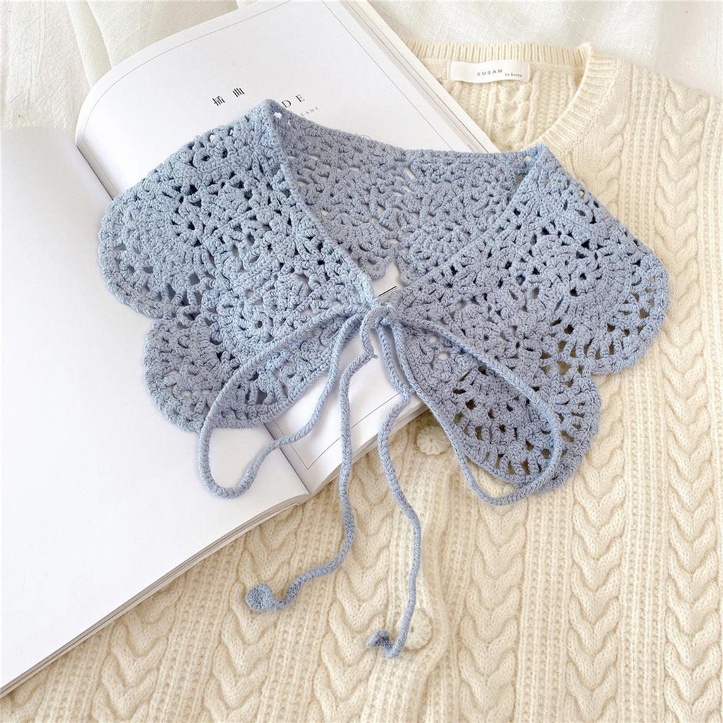 Embroidered Fake Collar European And American Style New White Shawl Doll Fake Collar Female Shirt False Collar