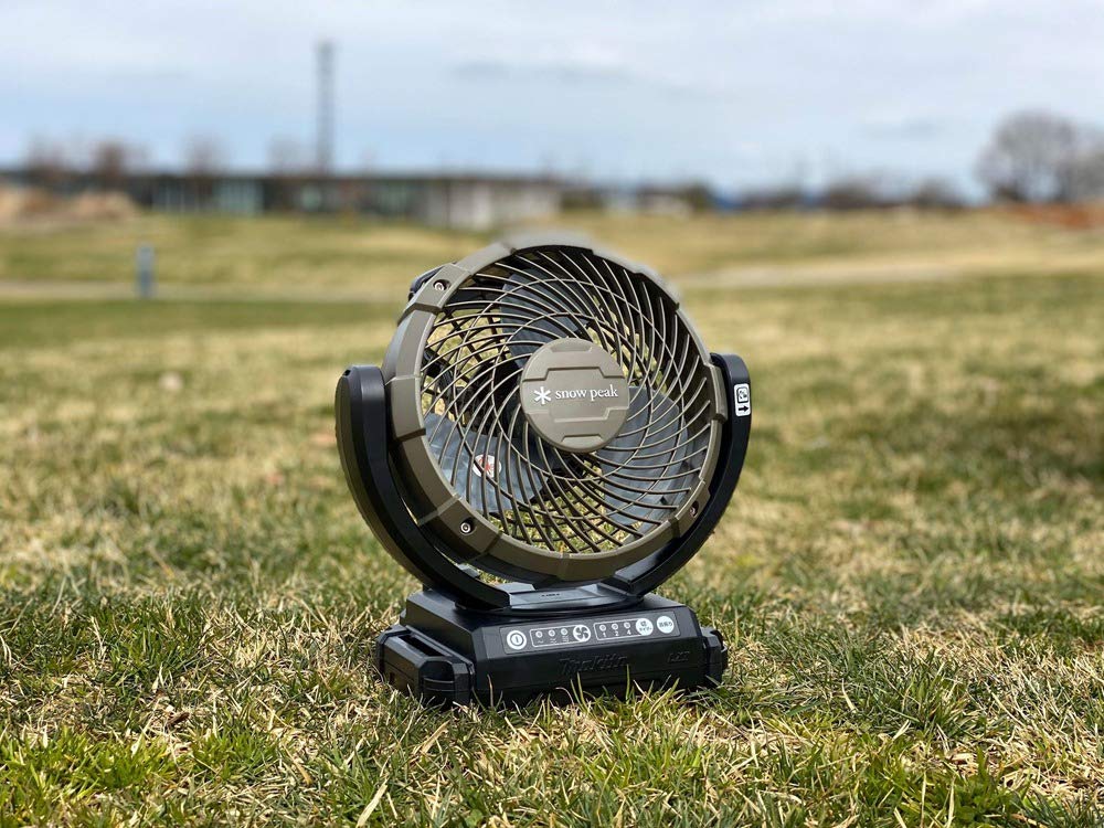 Snow Peak Makita Field Fan with AC Adapter (Battery Charger Sold Separately) Compact Electric Fan/Circulator for Outdoor Camping