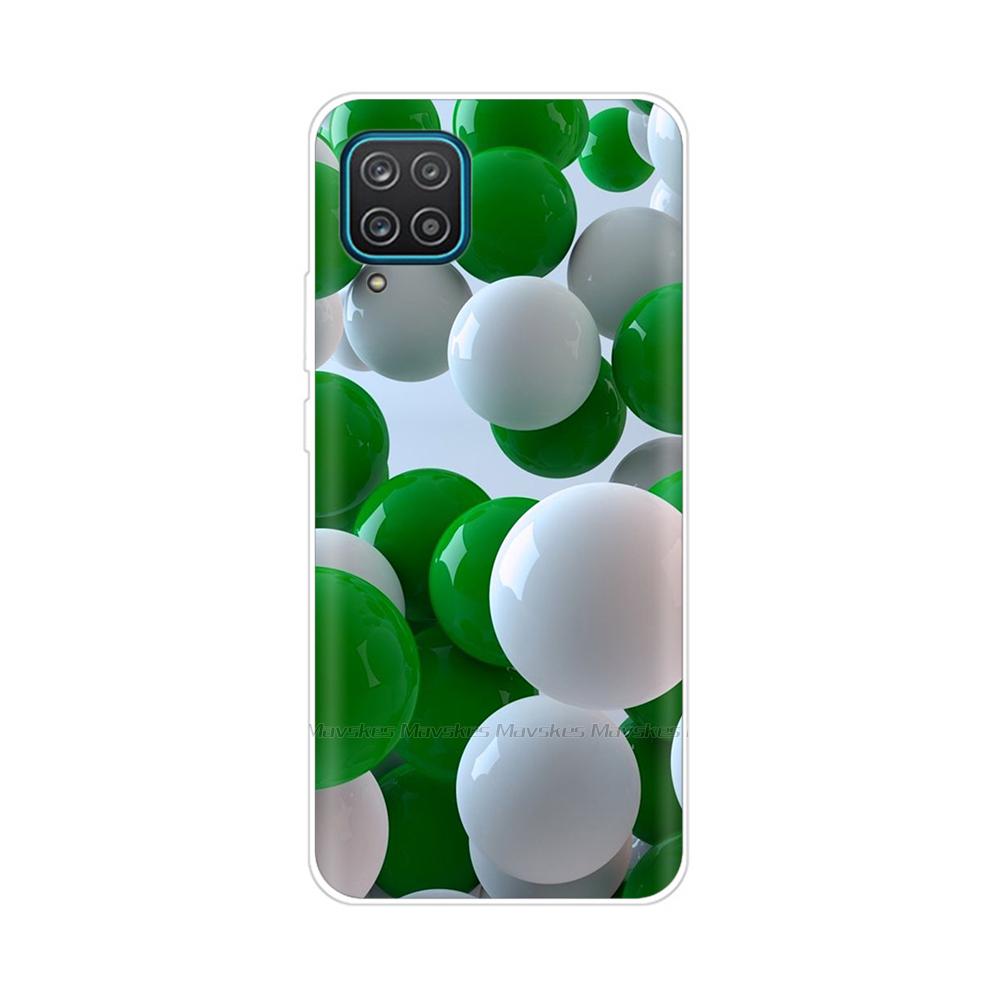 

For Samsung Galaxy A12 M12 F12 Case Soft Silicone TPU Cover For SamsungA12 A 12 M 12 SM-M127F Clear Painted Fundas Bumper Coque Galaxy M12